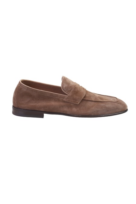 Shop BRUNELLO CUCINELLI  Mocassino: Brunello Cucinelli Penny Loafer sfoderati in camoscio.
Sfoderata.
Suola in cuoio.
Battistrada in gomma TPU.
Composizione: 100% Pelle.
Fabbricato in Italia.. MZUCAHG700-C8865